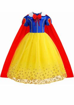 Snow White Princess Dress Up for Girls Halloween Costumes Birthday Party Outfit