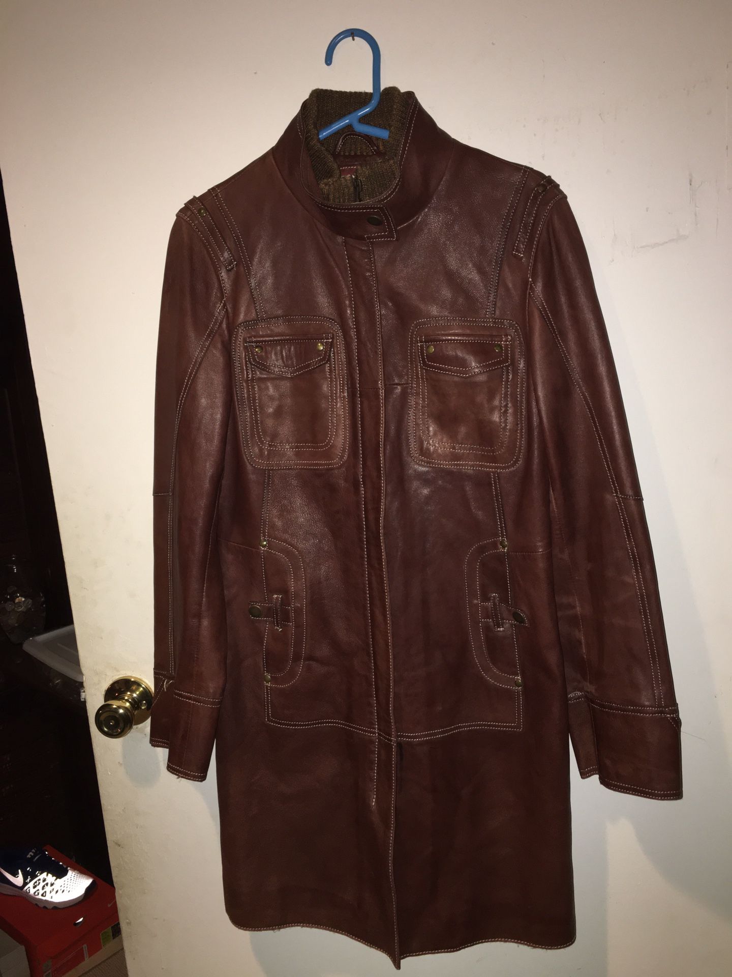 Absolutely Sexy “miss Top Gun” Leather Jacket. Size Small