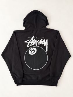Stussy 8 Ball Zip Hoodie Black Large New With Tags 1974780
