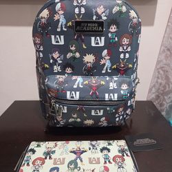 My hero Academia wallet and backpack