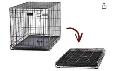 Dog Crate Like New - Metal - 30-Inch w/ Divider , Single Door