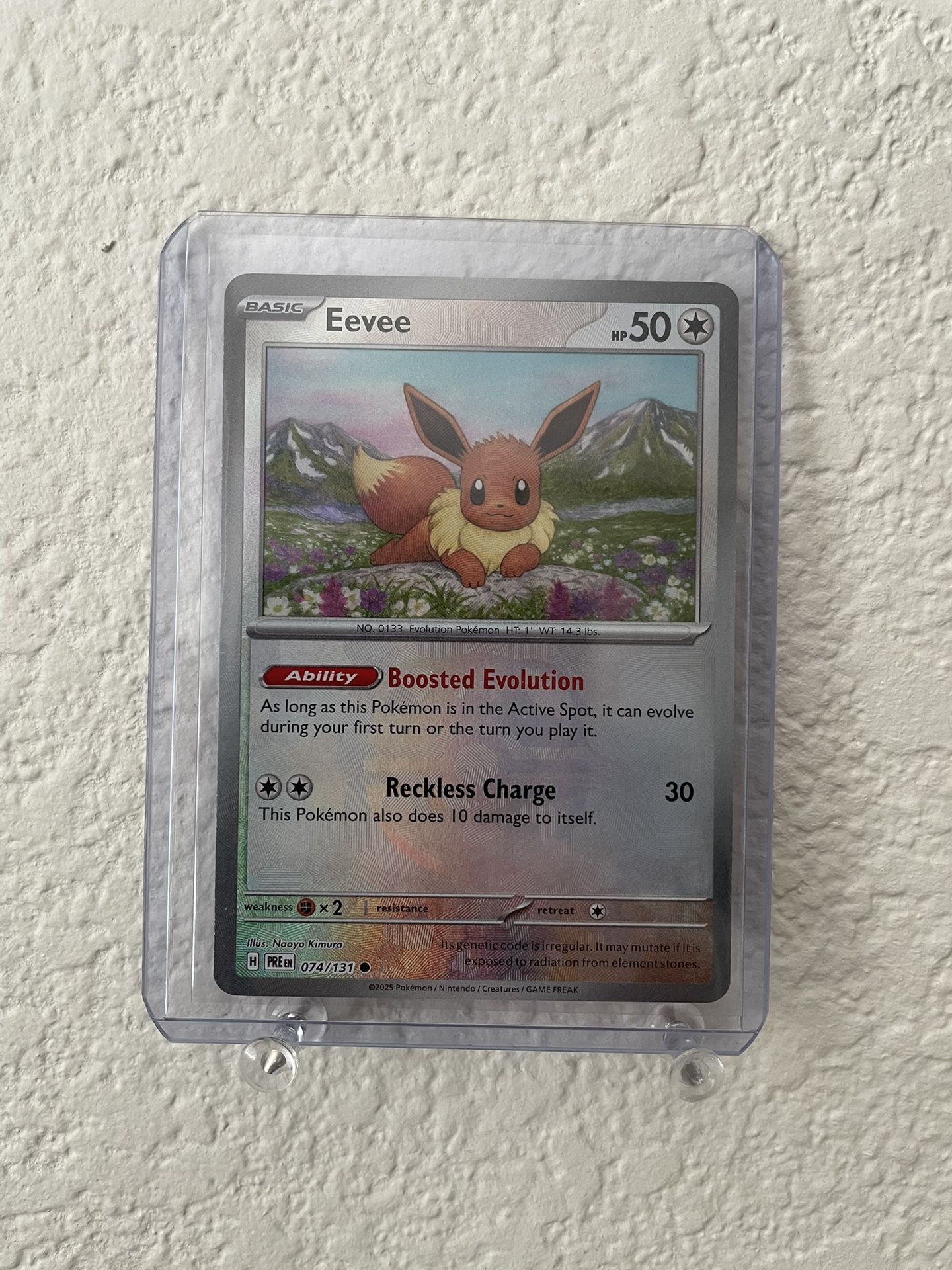 Eevee Master Ball Pattern 74/131 SV: Prismatic Evolutions Holo