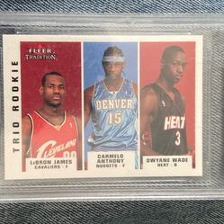 Minted TRIO ROOKIE FLEER (Sealed In Its Own Case)