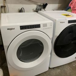 whirlpool washer and whirlpool electric dryer in good condition for sale 