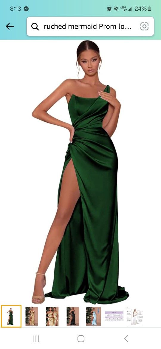 Women's Satin ty Gown