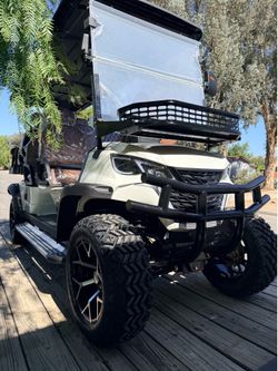 New golf cart white