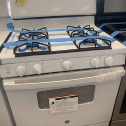 New Scratch And Dent GE Gas Stove 6 Months Warranty .