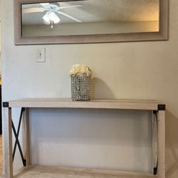 Mirror And Entry Table Set