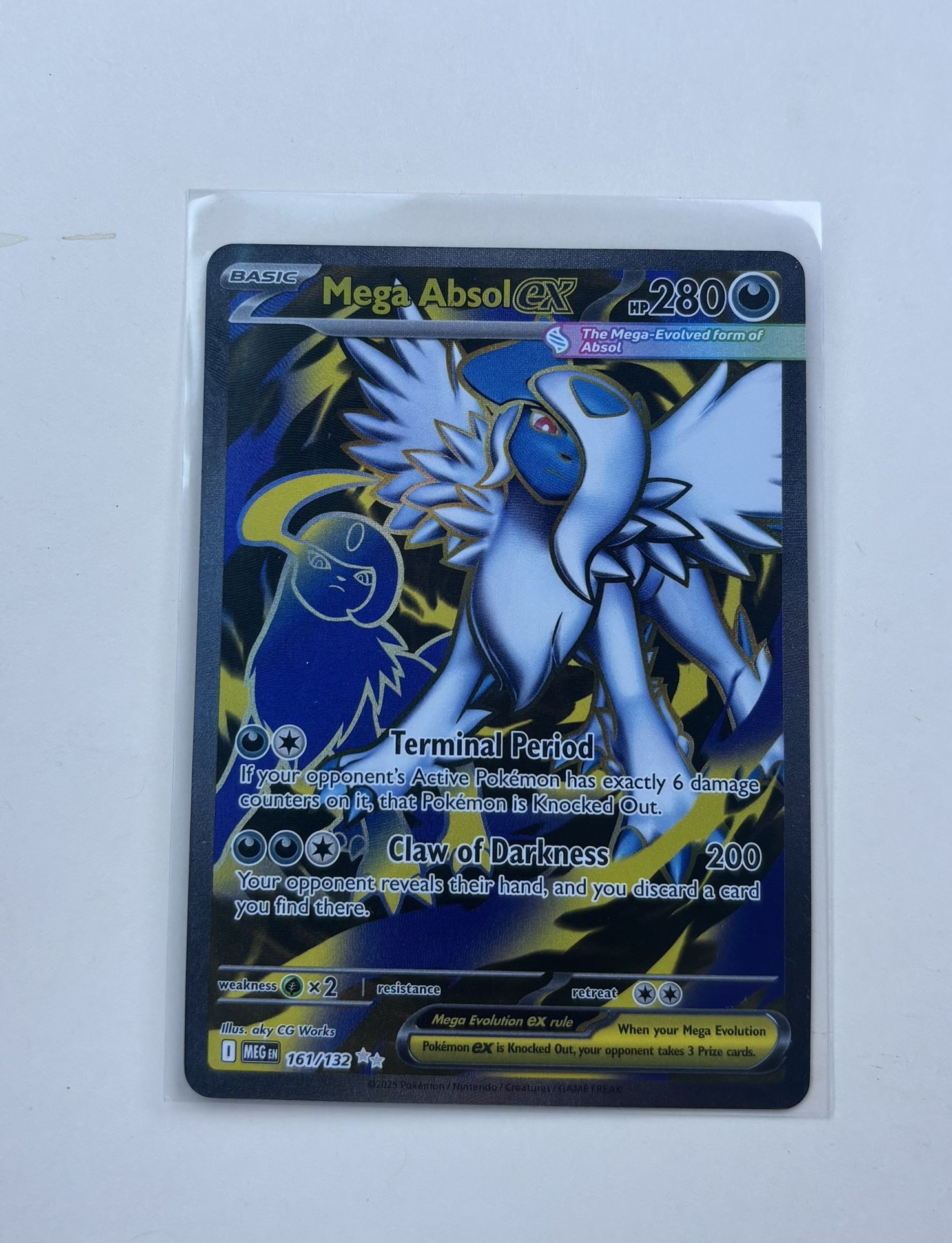 Mega Absol ex 161/132 Mega Evolution Full Art Pokemon TCG NM