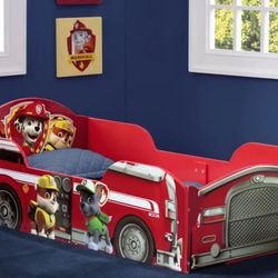 Toddler Paw Patrol Bed With Mattress 