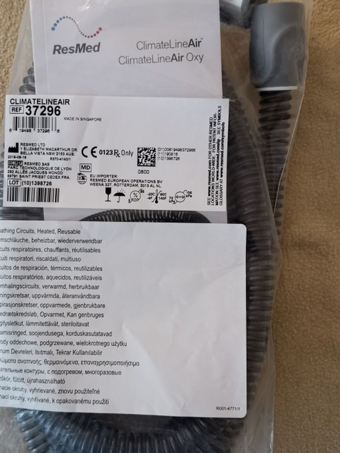 ResMed ClimateLineAir (Heated Tube) Ref:. 37296. Pre-Owned. $7.