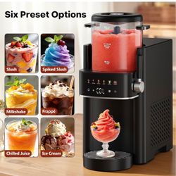 6-in-1 Countertop Slush and Ice Cream Maker