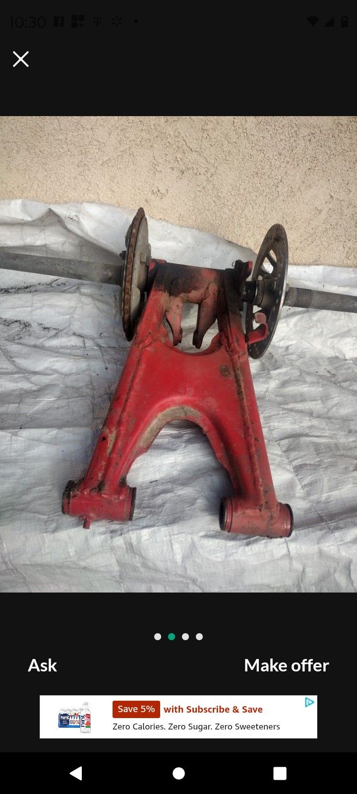 HONDA ATC 250R ATC REAR SWING ARM PRO LINK WITHOUT AXEL