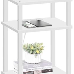 End Table with Charging Station