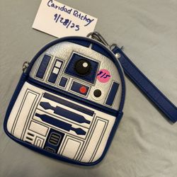 Loungefly Disney Parks Star Wars R2-D2 Droid Wristlet Mini Belt Bag
