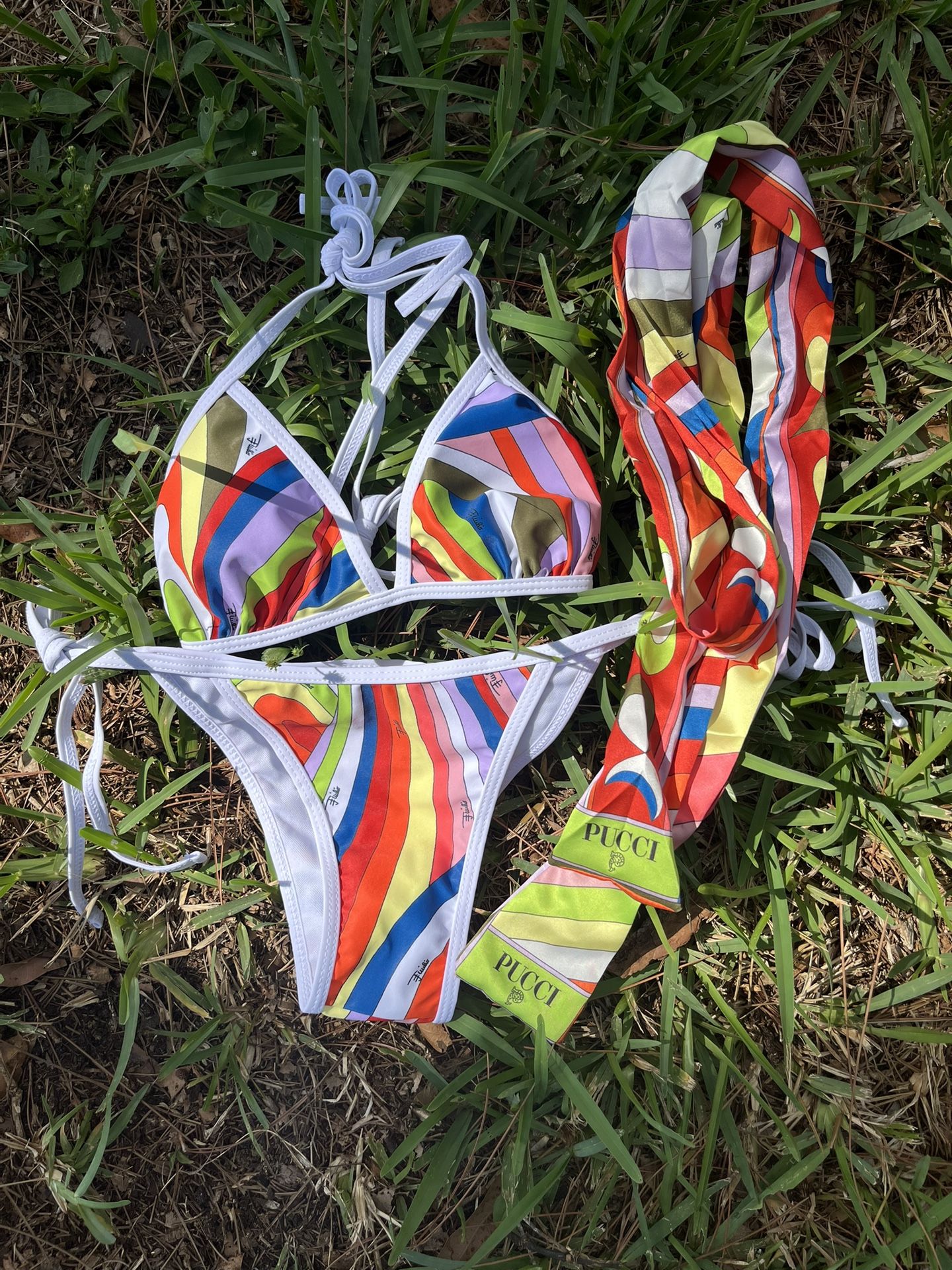 SMALL PUCCI BATHING SUIT THREE PIECE!