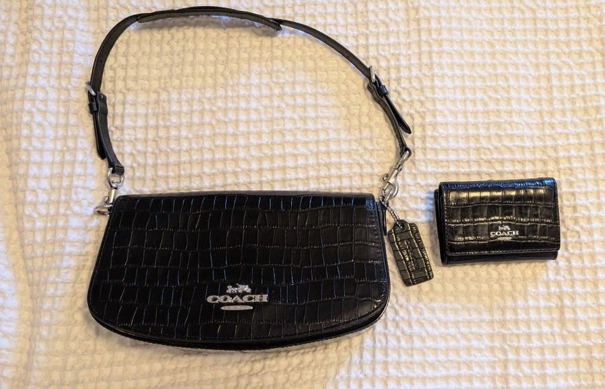 Coach Andrea Shoulder Bag & Wallet