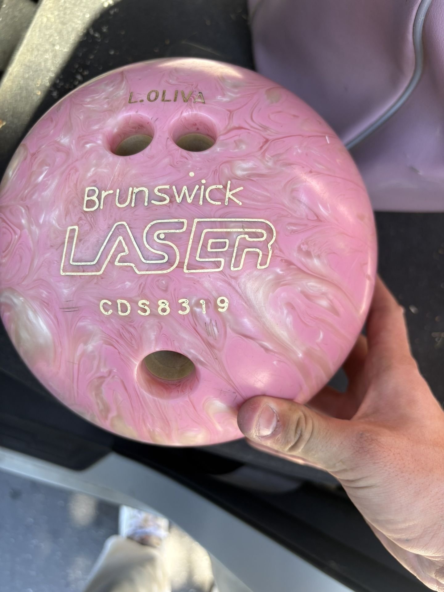 Brunswick Bowling Ball With Vintage Bag