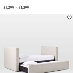 west elm twin bed frame (no mattress)