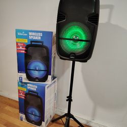 Speaker 15 Inch Bluetooth Wireless $140. New