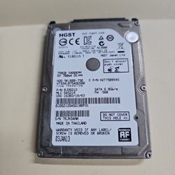 HGST 5K1000-(contact info removed)RPM 3Gb/s 750GB HDD HTS541075A9E680 Wiped And Tested