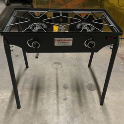 Propane Double Burner With Griddle