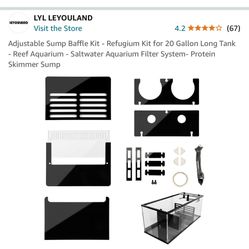 DIY Sump Baffle Kit 20 Gallon Long