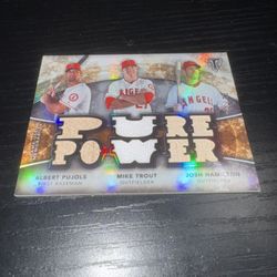 Pure Power Albert Pujols, Mike Trout, Josh Hamilton /35
