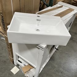 23” Vessel Sink For Bathroom Vanity