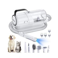 HINOKI Pro pet Grooming kit, Pet Grooming Vacuum Picks Up 99% Pet Hair, 7 Proven Grooming Tools, 2.3L Capacity Pet Hair Dust Cup...