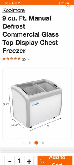 freezer display