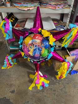 Princess star with balls piñata