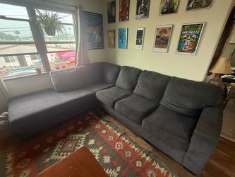 Gray L Shaped Sectional Couch | $250 OBO
