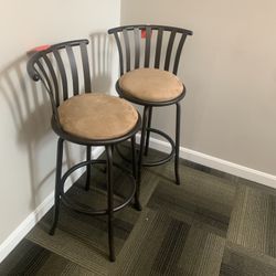 Two Stool Bar Chairs; Great Condition