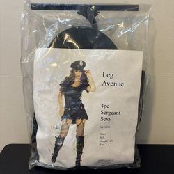 4 Pc Mini Police Officer Costume Dress