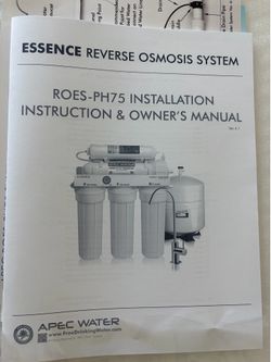 New Reverse Osmosis System
