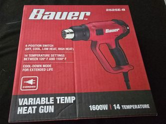BAUER HEAT GUN 2525E-B