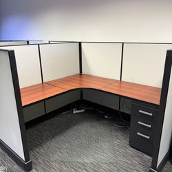 🔥 Office Furniture Set – Excellent Condition – Matching Cherry Finish 🔥
