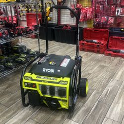 Ryobi 4500-Watt Recoil Start Gasoline Powered Portable Generator with CO Detect Shutdown Sensor