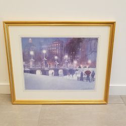 Framed Boston Common Kennedy Studios Print