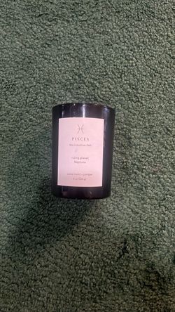 Pisces Zodiac Candle Watermint Juniper 8oz
