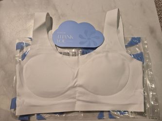 SALIA GIRL White Wireless Bralette Training Bra Solid Womens Size L *Only 1 Bra
