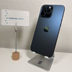 iPhone 15 Pro Max 256gb At&t & Cricket Carrier 84% 🔋Health in Excellent 8/10 Condition #0564