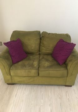 Suede Sofa and Love Seat, Gently used