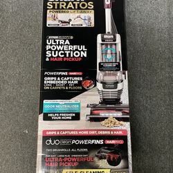 Shark Stratos (AZ3000) - Lift-Away Upright Vacuum Duo Clean Power Fins- Red Plum
