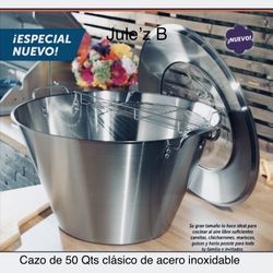 Princess Hose Cazo De 50 Qts De Acero Inoxidable Nuevo En Su Caja 