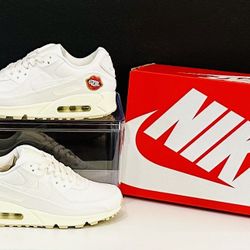 Nike Air Max 90 SE ‘Sail White Cashmere Sneakers [FD0867-133] NEW W/BOX!  SiZE: 7 WOMEN’s / CM: 24