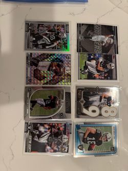 Las Vegas Raiders NFL Trading Card Lot of 8