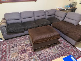 sofa set from pet free home & changeable cover