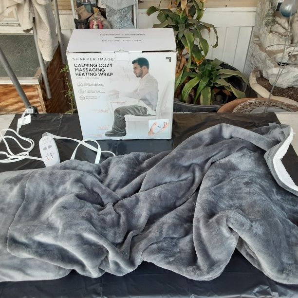Calming Cozy Massaging Heating Wrap w/Sherpa Lining By Sharper Image.  L@@K!!! for Sale in Mesa, AZ - OfferUp